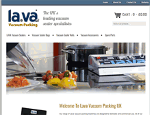 Tablet Screenshot of lava-vacuum-packing.com